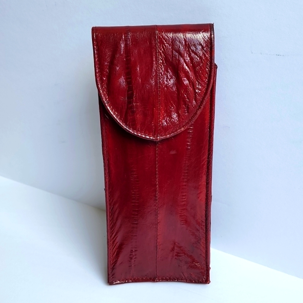 Vtg Tilley Endurables Soft Leather Eyeglass Case